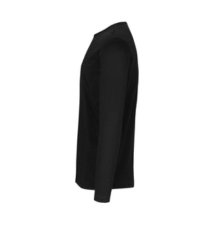 Interlock langærmet T-shirt Herre, Sort - 0518