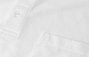 Brystlomme Poloshirt , Herre - Hvid - 0520