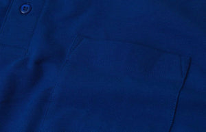 Brystlomme Poloshirt , Herre - Kongeblå - 0520