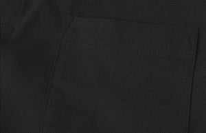 Brystlomme Poloshirt , Herre - Sort - 0520