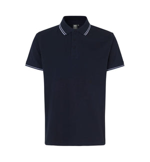 Kontrast Poloshirt Herre, Navy - ID 0522