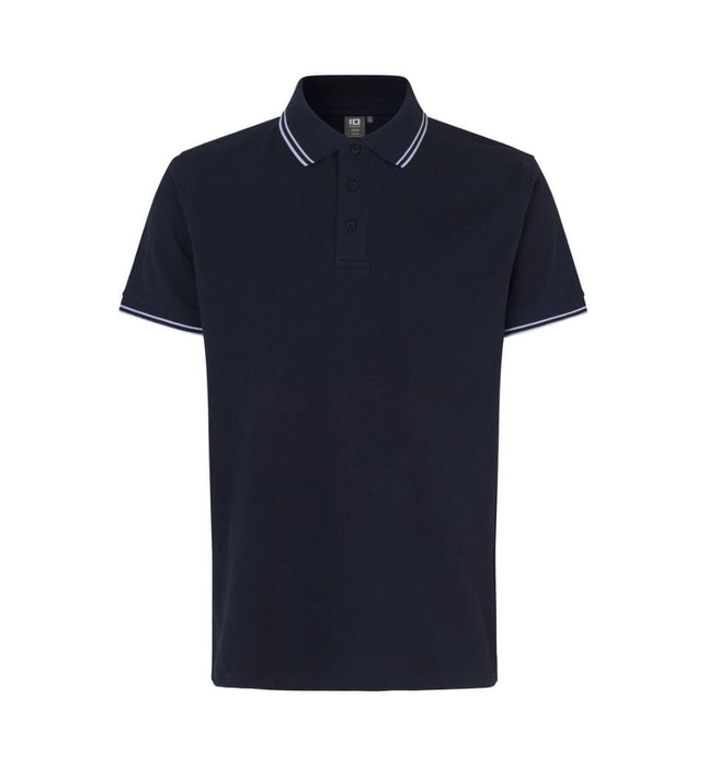 Kontrast Poloshirt Herre, Navy - ID 0522