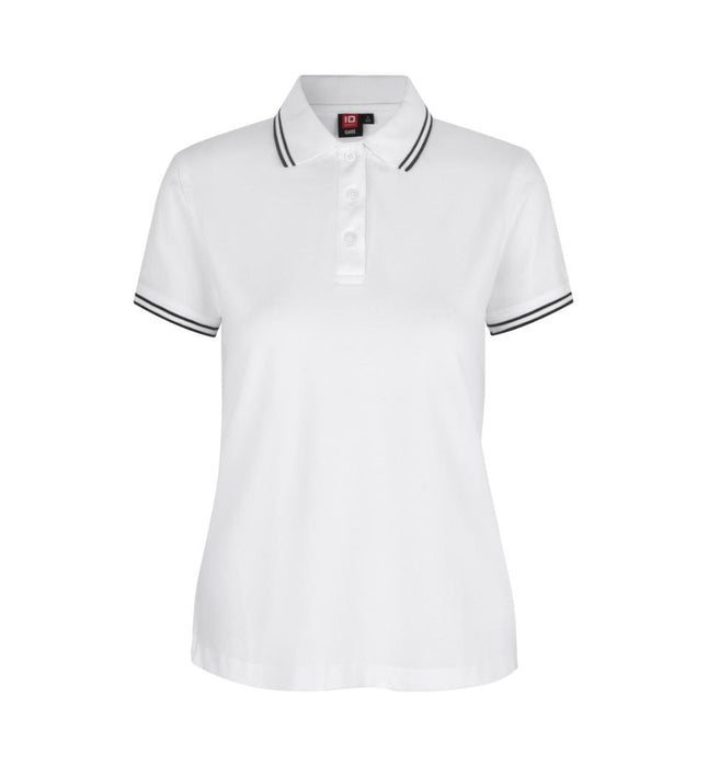 Kontrast Polo - Dame - Hvid - ID 0523