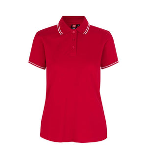 Kontrast Polo - Dame - Rød - ID 0523