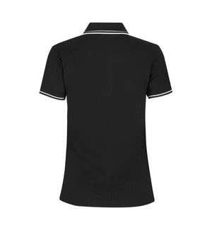 Kontrast Polo - Dame - Sort - ID 0523