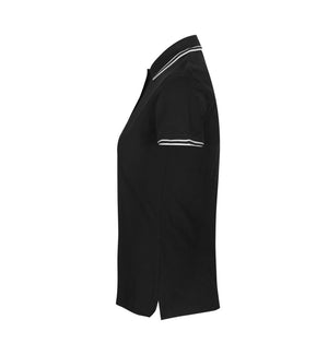 Kontrast Polo - Dame - Sort - ID 0523