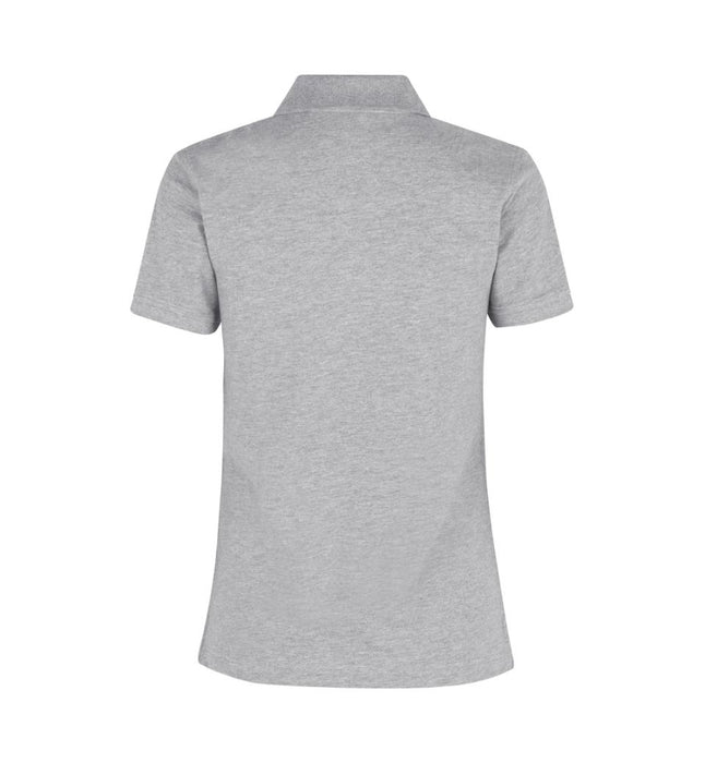 ID Pique Polo T-shirt, Grå Melange, Dame, 0527