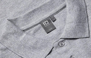 Langærmet Polo T-shirt med stretch - Herre - Grå - 0544