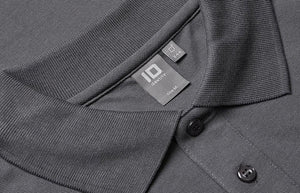 Langærmet Polo T-shirt med stretch - Herre - Mørke Grå - 0544