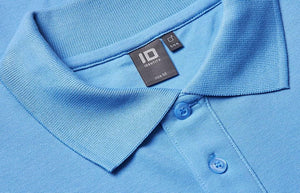 Langærmet Polo T-shirt med stretch - Herre - Lys blå - 0544
