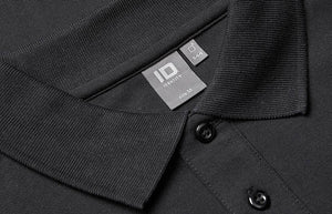 Langærmet Polo T-shirt med stretch - Herre - Sort - 0544