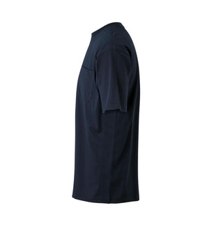 T-shirt med brystlomme, Herre - Navy - 0550