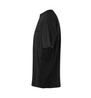 T-shirt med brystlomme, Herre - Sort - 0550