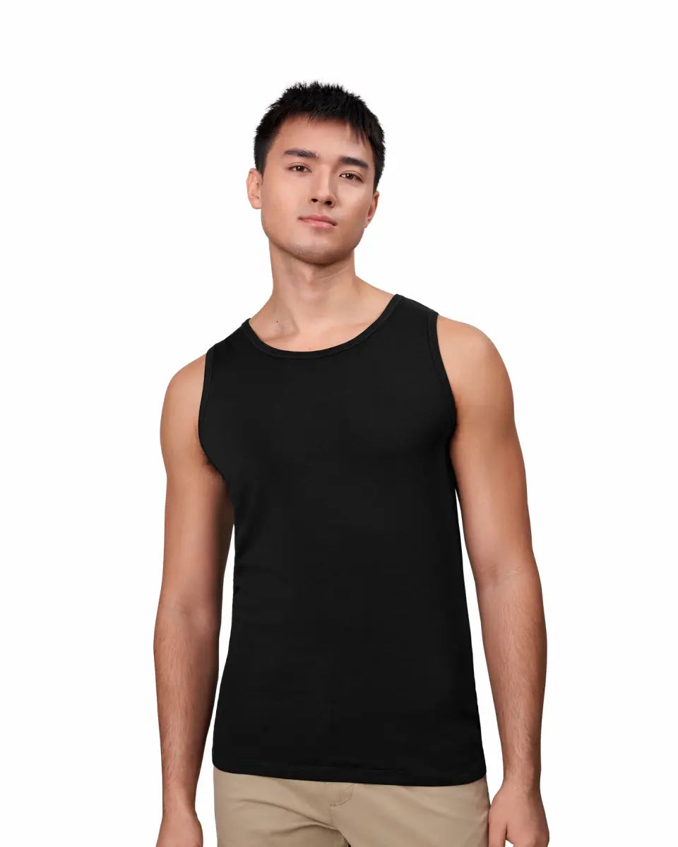 Stretch Tanktop, Sort, ID 0598