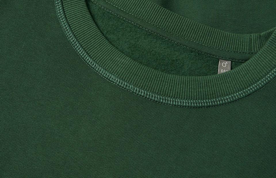 Økologisk sweatshirt, Flaskegrøn, Herre - ID 0682