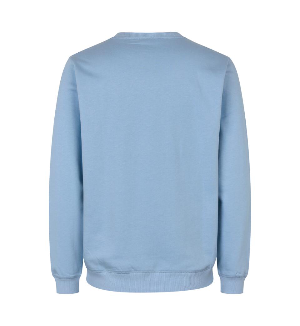 Økologisk sweatshirt, Lys Blå, Herre - ID 0682