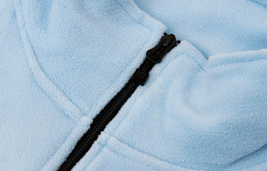 Mikrofleece Cardigan - Herre - Blå - ID 0803