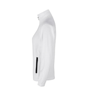 Mikrofleece Cardigan - Dame - Hvid - ID 0805