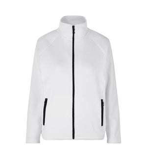 Mikrofleece Cardigan - Dame - Hvid - ID 0805