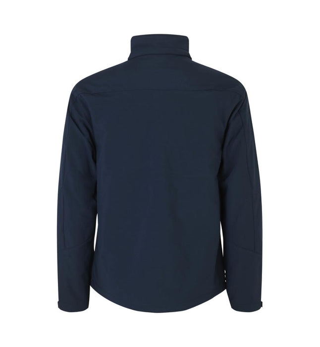 Softshell Jakke med kontrastfarve - Herre - Navy - ID 0872