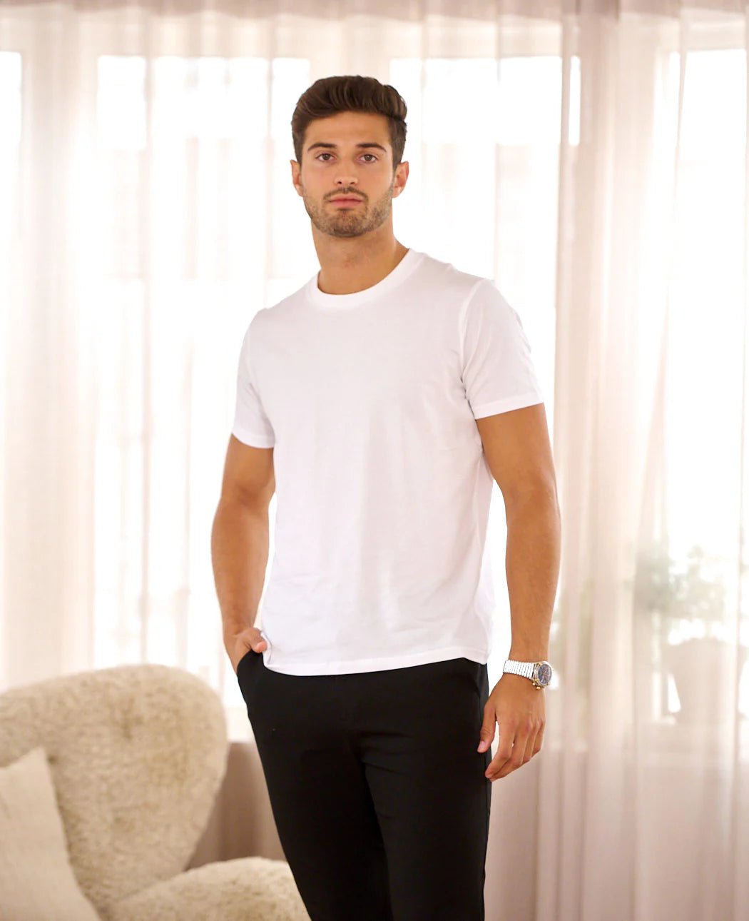 Bambus T-shirt - Basic Hvid