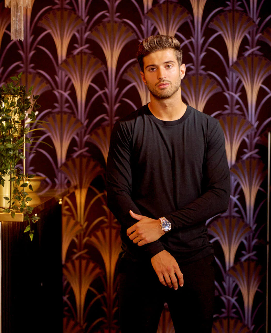 Langærmet Bambus T-shirt - Basic Sort