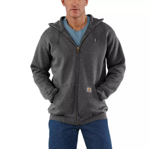 Hættetrøje Med Lynlås, Carbon Heather - Carhartt K122