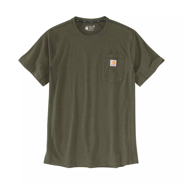 Carhartt Force Flex Pocket T-shirt, Oliven - Herre - 104616 - G73