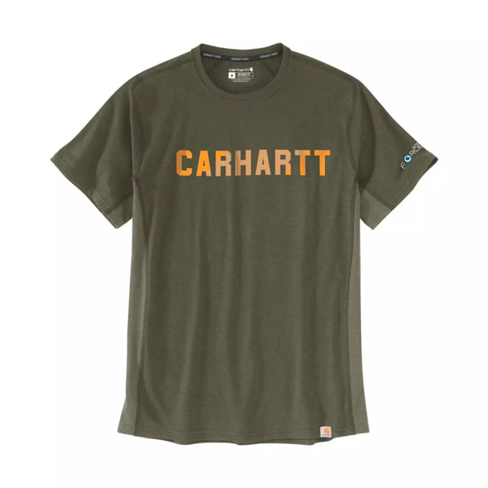 Force T-shirt, Herre, Basil Heather- Carhartt 105203 - G73