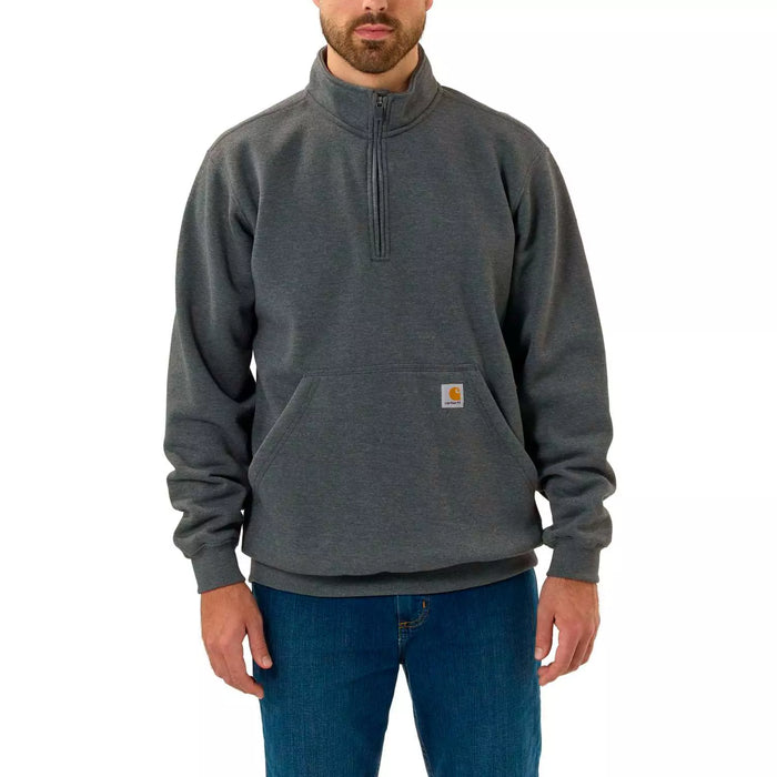 Half zip sweatshirt, Herre, Carbon heather - Carhartt 105294 - CRH
