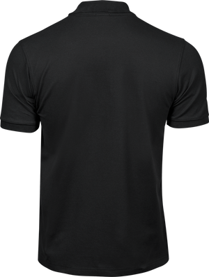 Luxury stretch polo T-shirt, Sort - Style 1405