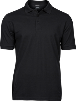 Luxury stretch polo T-shirt, Sort - Style 1405