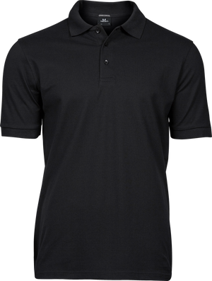 Luxury stretch polo T-shirt, Sort - Style 1405