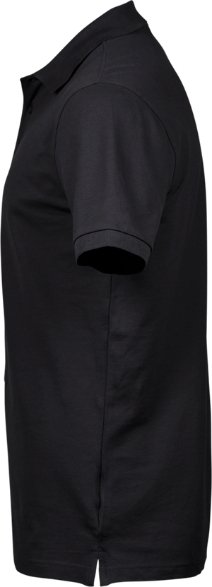 Luxury stretch polo T-shirt, Sort - Style 1405