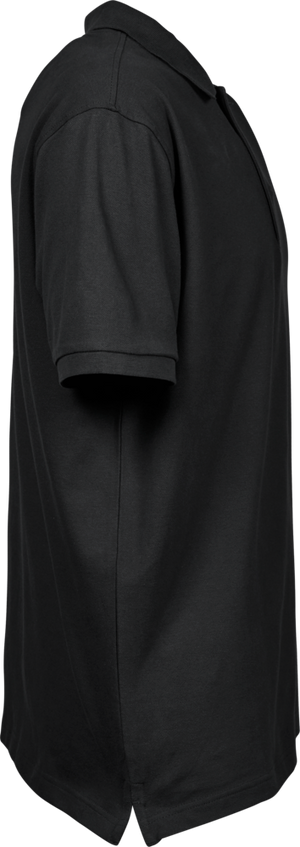 Luxury stretch polo T-shirt, Sort - Style 1405