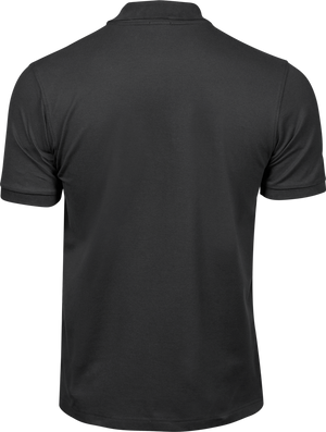 Luxury stretch polo T-shirt, Mørk Grå - Style 1405