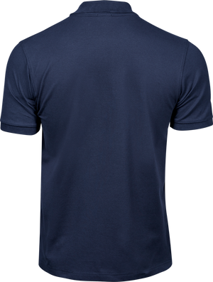 Luxury stretch polo T-shirt, Navy - Style 1405
