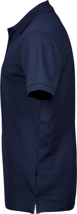 Luxury stretch polo T-shirt, Navy - Style 1405