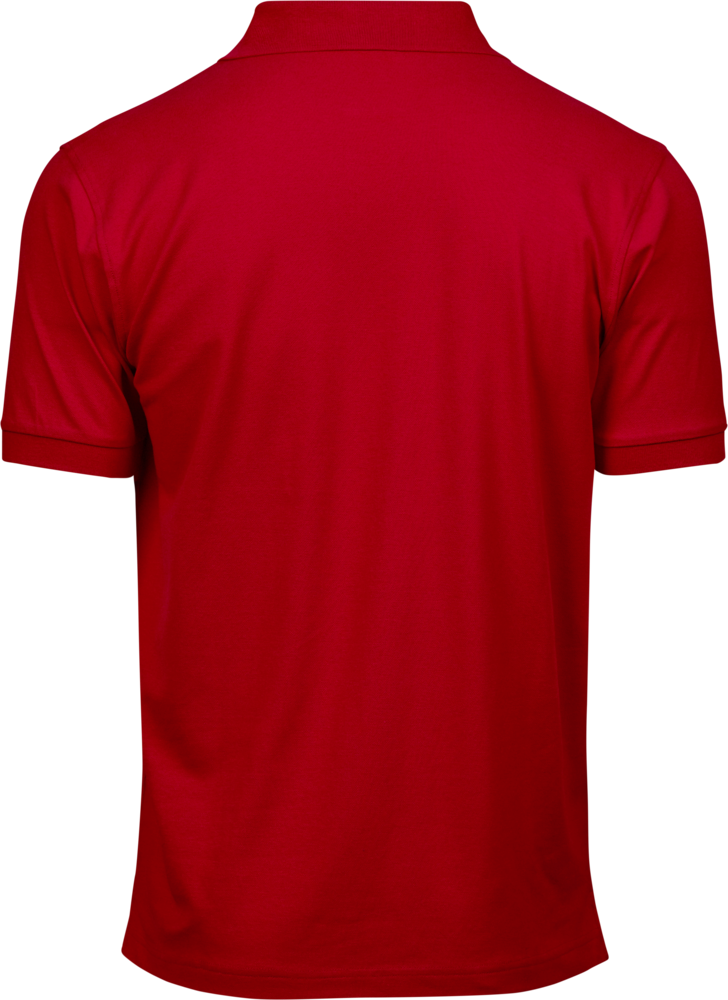 Luxury stretch polo T-shirt, Rød - Style 1405