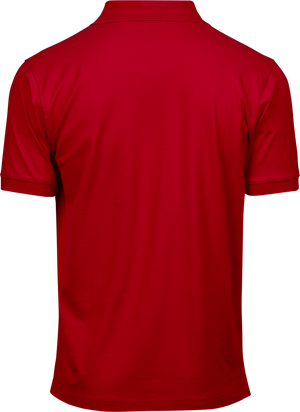 Luxury stretch polo T-shirt, Rød - Style 1405