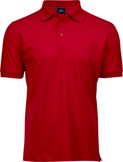 Luxury stretch polo T-shirt, Rød - Style 1405