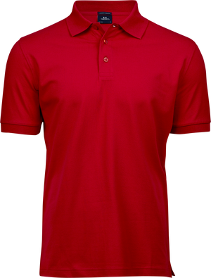 Luxury stretch polo T-shirt, Rød - Style 1405