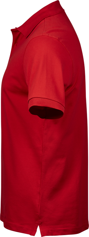 Luxury stretch polo T-shirt, Rød - Style 1405