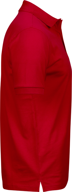 Luxury stretch polo T-shirt, Rød - Style 1405