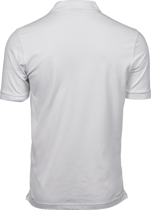 Luxury stretch polo T-shirt, Hvid - Style 1405