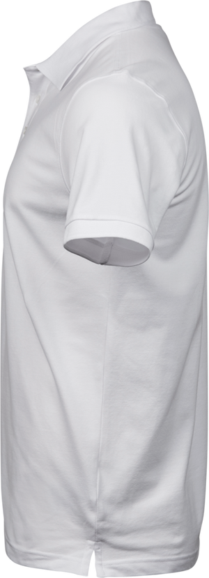 Luxury stretch polo T-shirt, Hvid - Style 1405