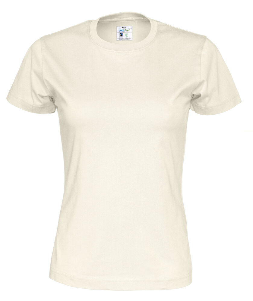 T-shirt, Beige - Dame - Cottover 141007
