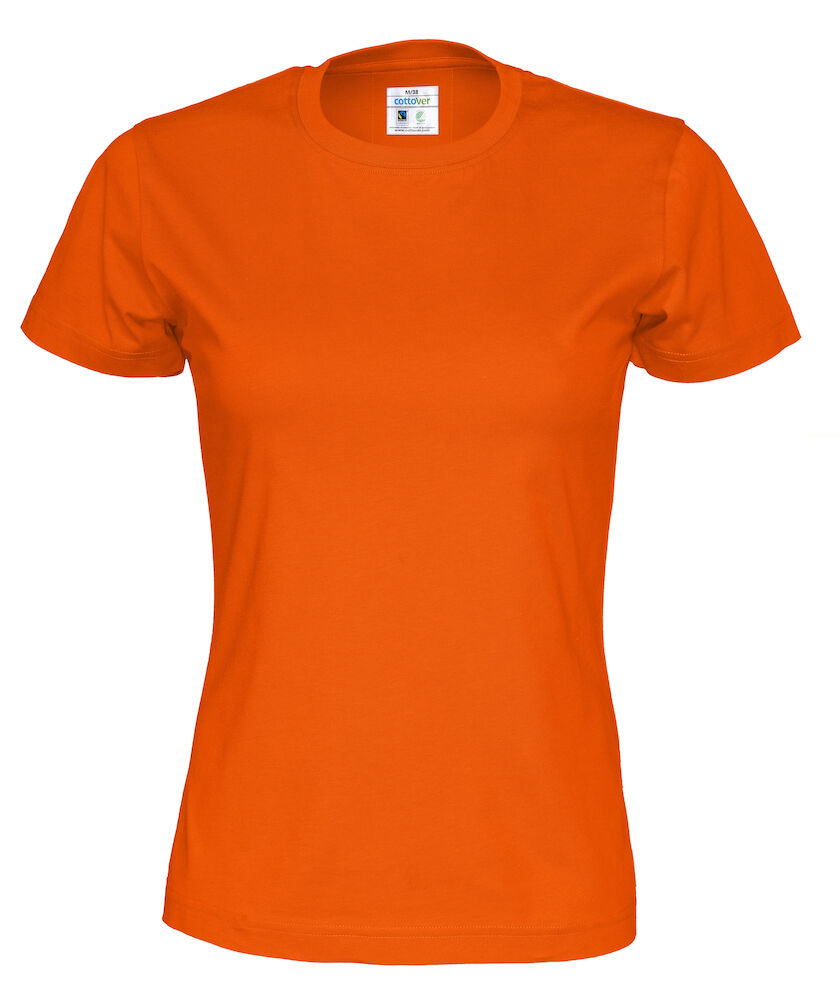 T-shirt, Orange - Dame - Cottover 141007 - 290
