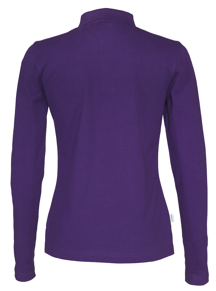 Pique Langærmet Polo, Lilla - Dame - Cottover 141017