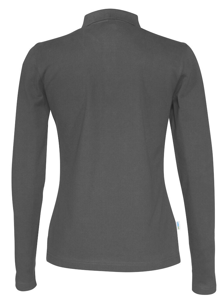 Pique Langærmet Polo, Grå - Dame - Cottover 141017